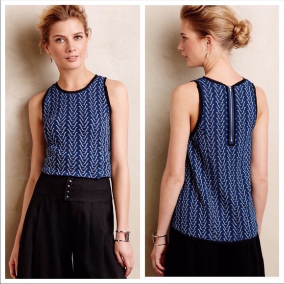 Anthropologie Tops - Anthropologie Postmark Textured Swing Tank